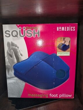 HoMedics Squish Therapy Massaging Foot Pillow - Blue